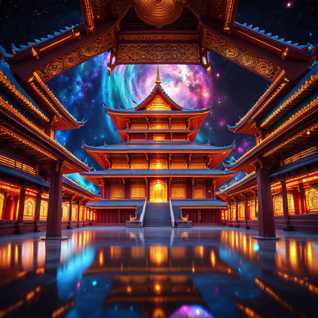 Buddhist Temple Spaceship