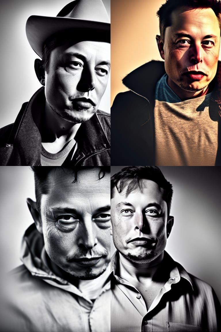 Elon musk - b\w - 0003