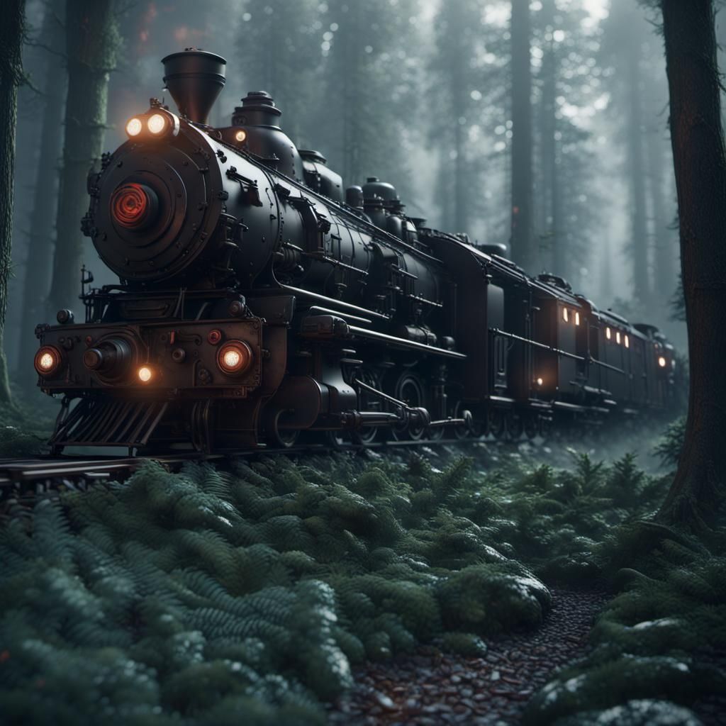 Steam Train Running