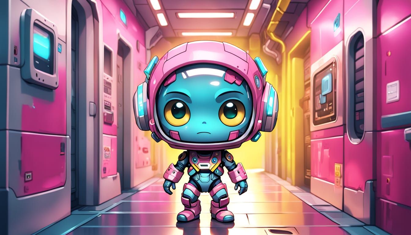 Kawaii cyborg  by @Being33