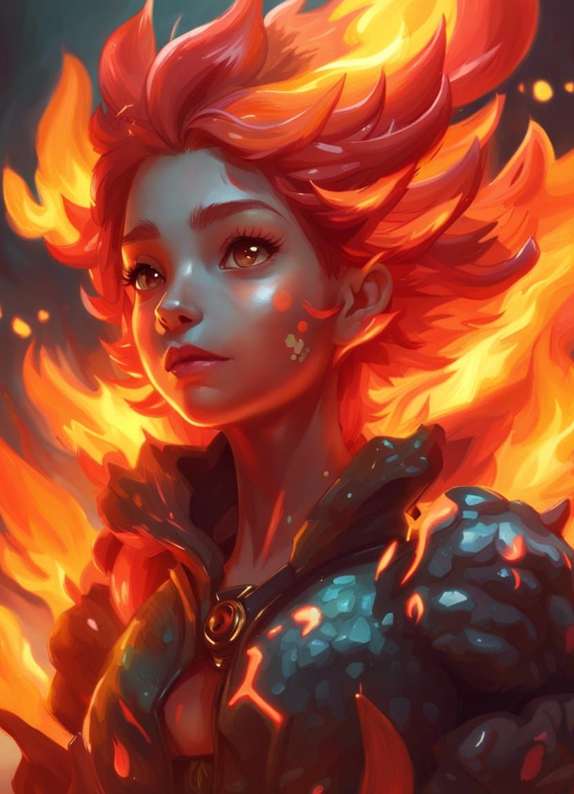 Firey Elemental - AI Generated Artwork - NightCafe Creator