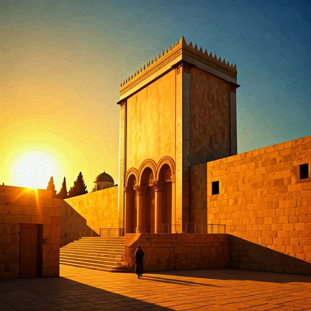 Golden Dawn Breaks Over Temple in Jerusalem