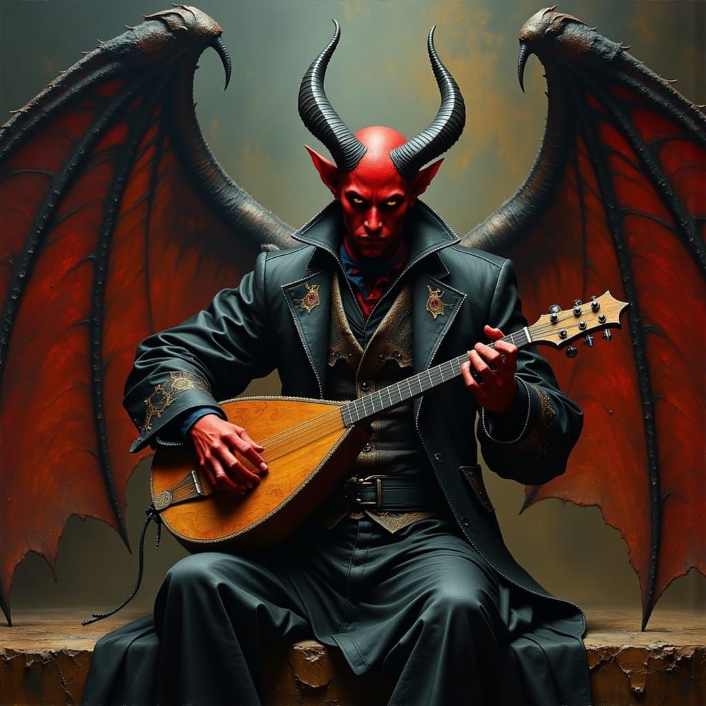 The multiversal Backdoor and Myles the bard arguing over the bar tab. - Start Image 2