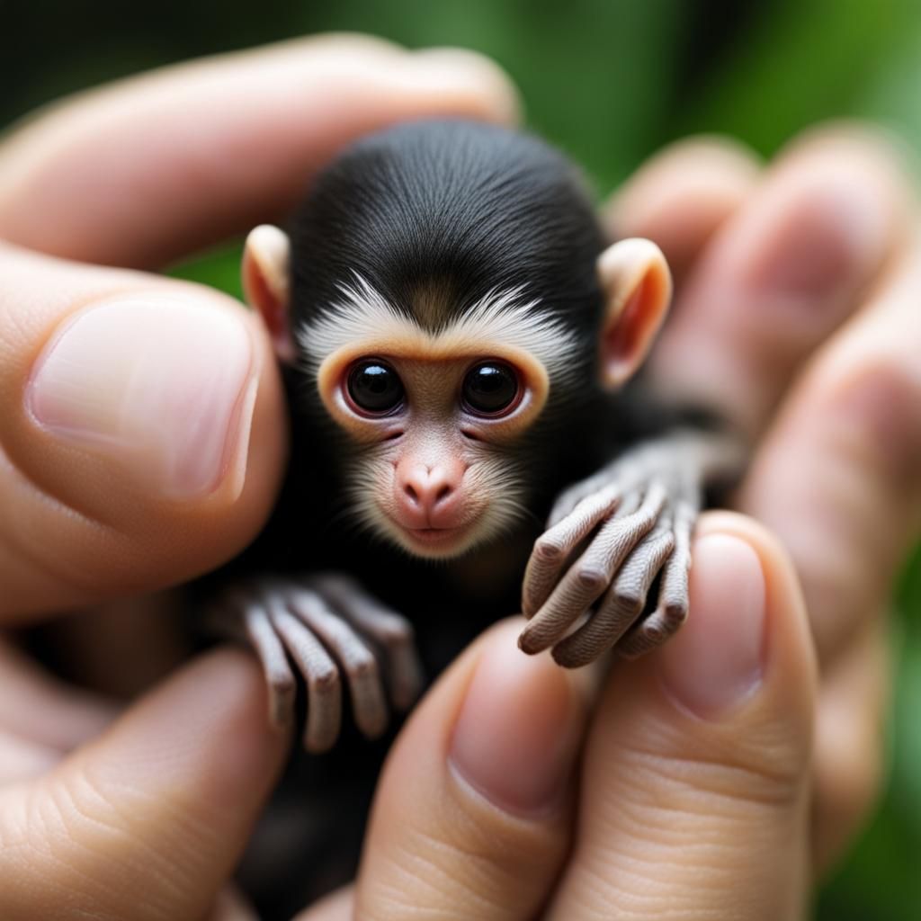 Finger Monkey or Cebuella pygmaea - AI Generated Artwork - NightCafe ...