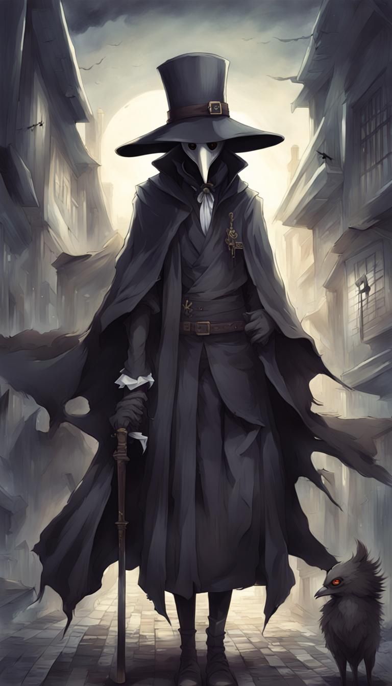 Anime Style Plague Doctor: Manga Key Visual