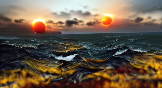 Ocean on a distant planet