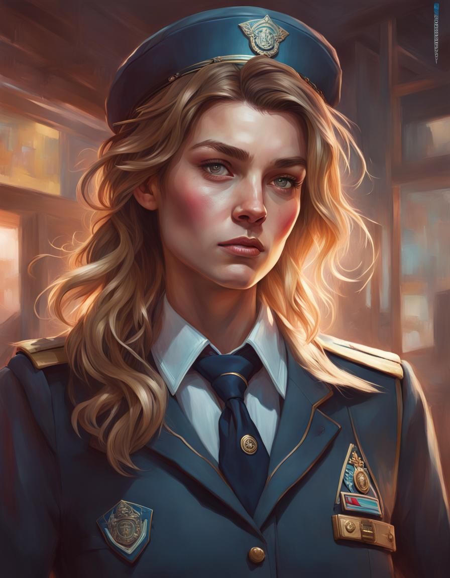 wearing a tie, uniform - AI Generated Artwork - NightCafe Creator