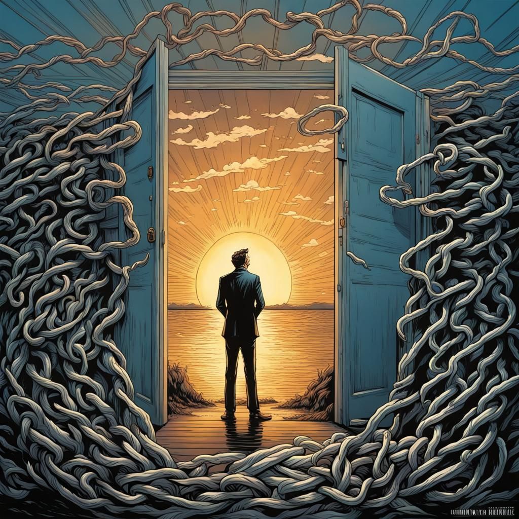 Break the chains AI Generated Artwork NightCafe Creator