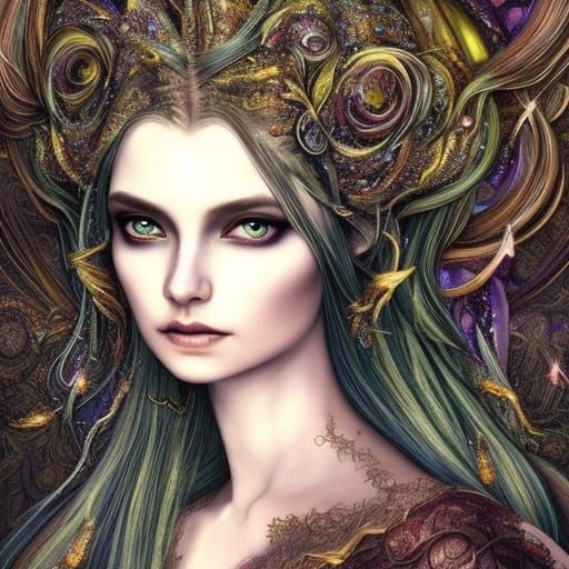 Beautiful Elven woman 53-3 - AI Generated Artwork - NightCafe Creator