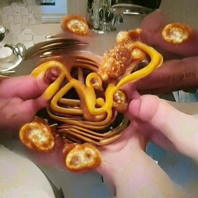 People Pretzel Spaghetti
