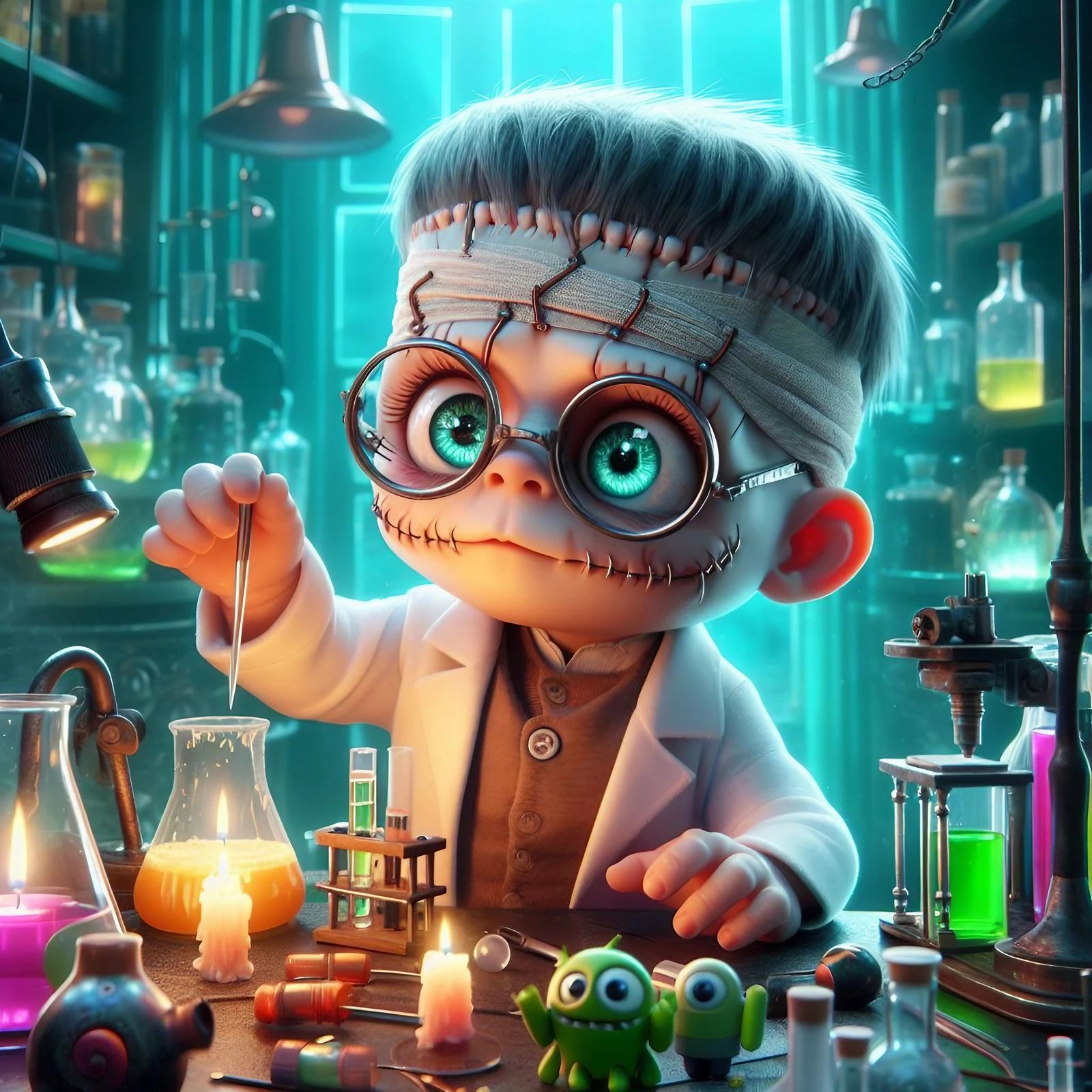Adorable Frankenstein Mad Scientist. 1.1
