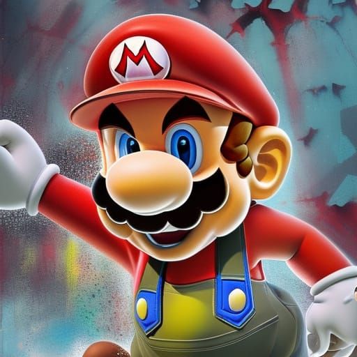 mario dead - AI Generated Artwork - NightCafe Creator