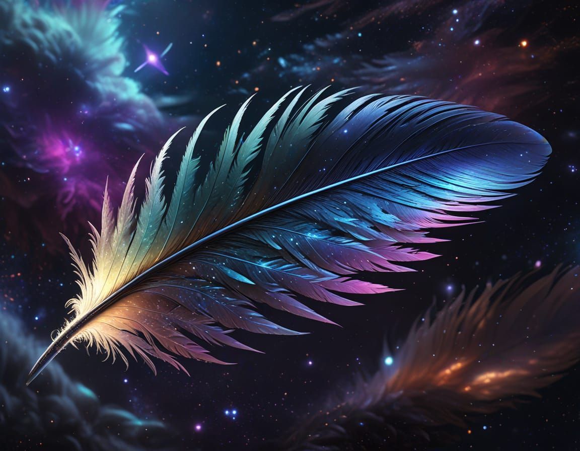 The Primal Feather of Creation  by @Aaron Bott