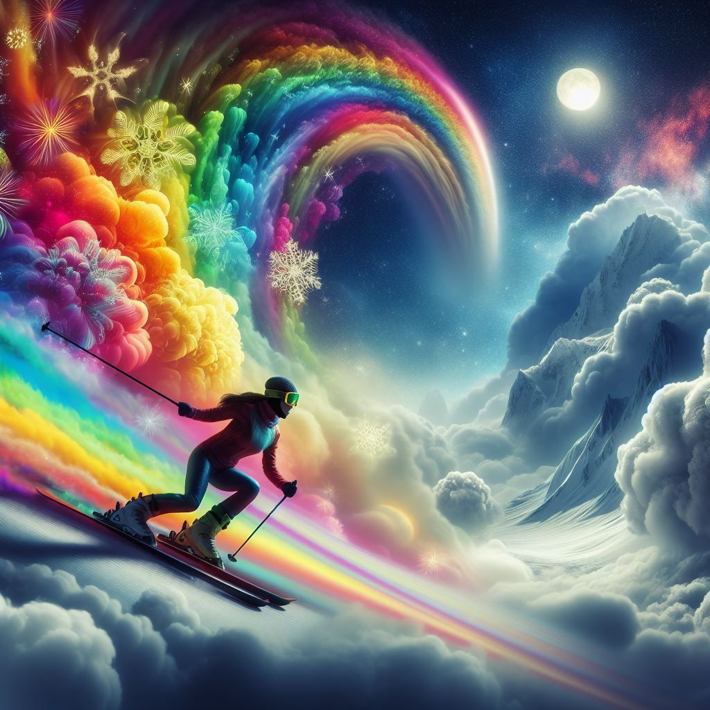 Skying in the sky...