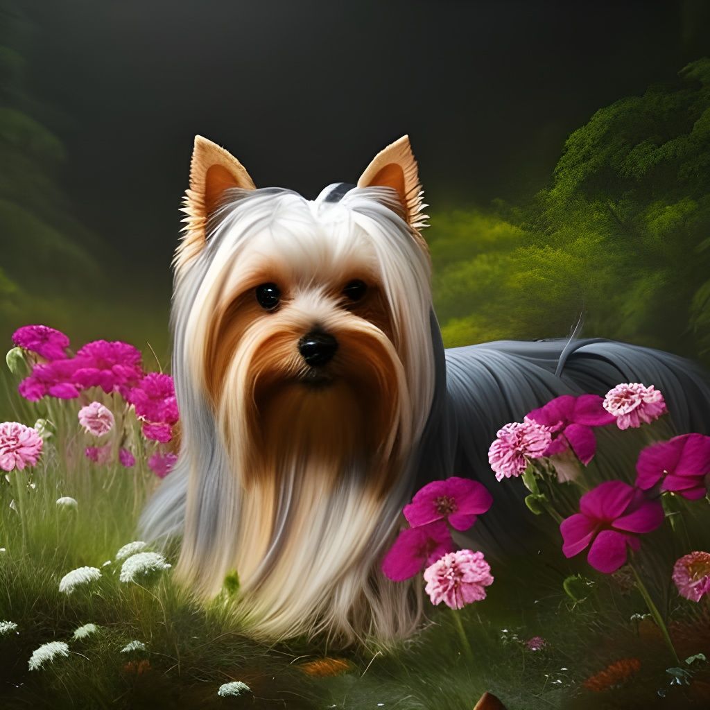 Yorkshire Terrier - AI Generated Artwork - NightCafe Creator