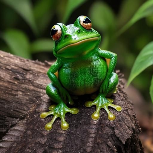 AI Generated Emoji Mashup: Frog, Spider, Lips