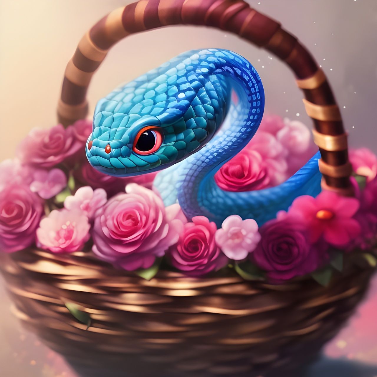 Danger in a bed of flower  by @Kle00