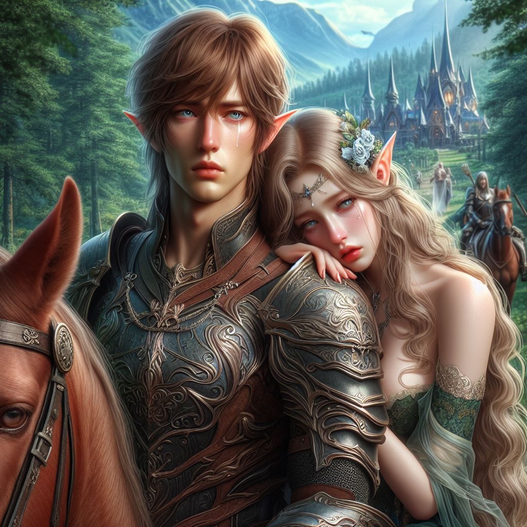 Leading the funeral procession for his father, King Aldorin