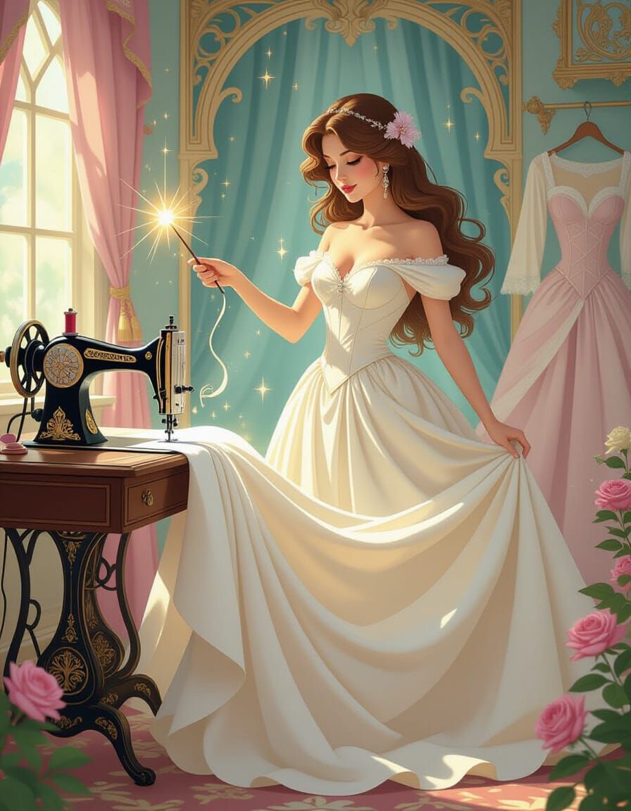 The Spellbound Seamstress: Weaver of Dreams and Silk