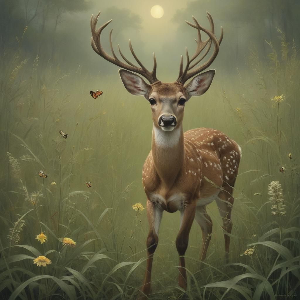 A  little deer,