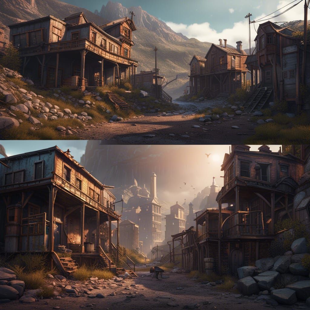 Abandoned mining town