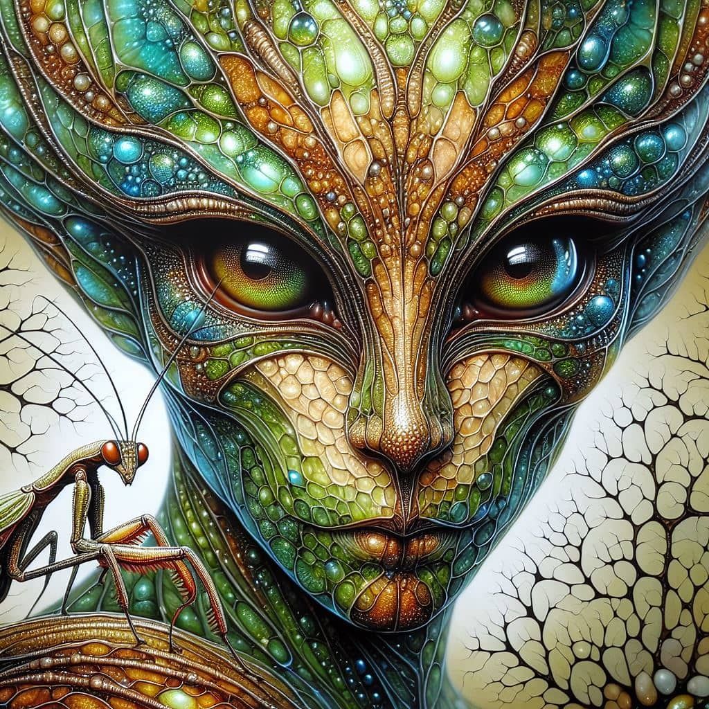 Alien Adopts Earth Mantis!!!!