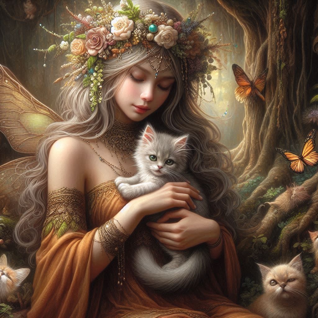 Fairy With Kittem