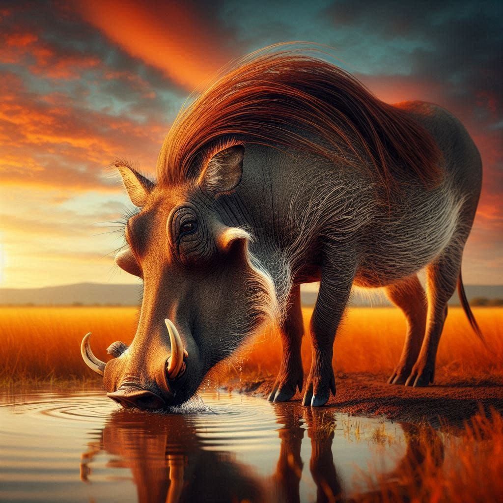 Warthog Watering Hole