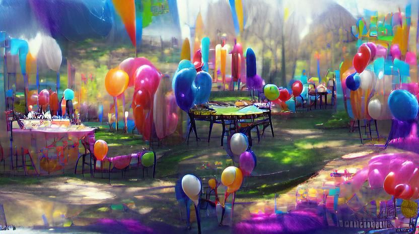 Birthday Party - AI Generated Artwork - NightCafe Creator