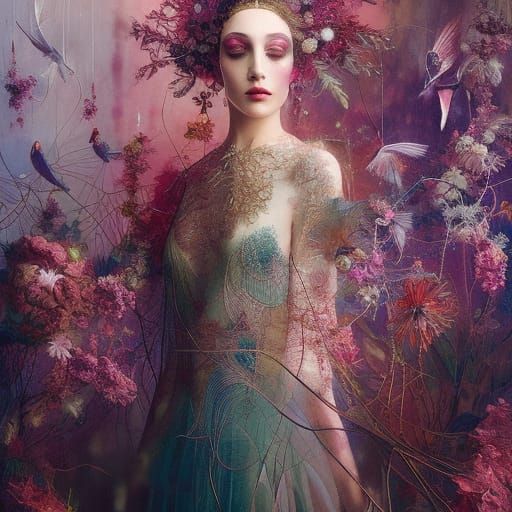 Surreal Ballerina Double Exposure Collage