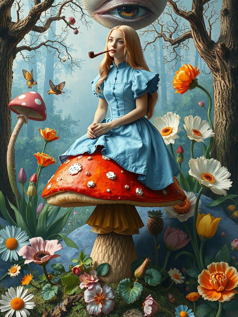 Whimsical Wonderland Scene in Dreamy Brushstrokes