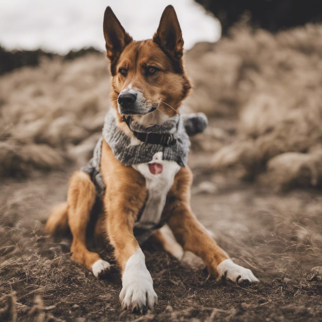 Dog Playing Guitar: AI Generated Image