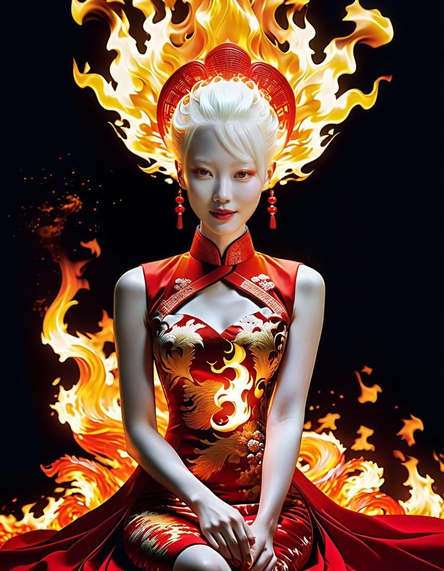 Flame Fantasy Portrait