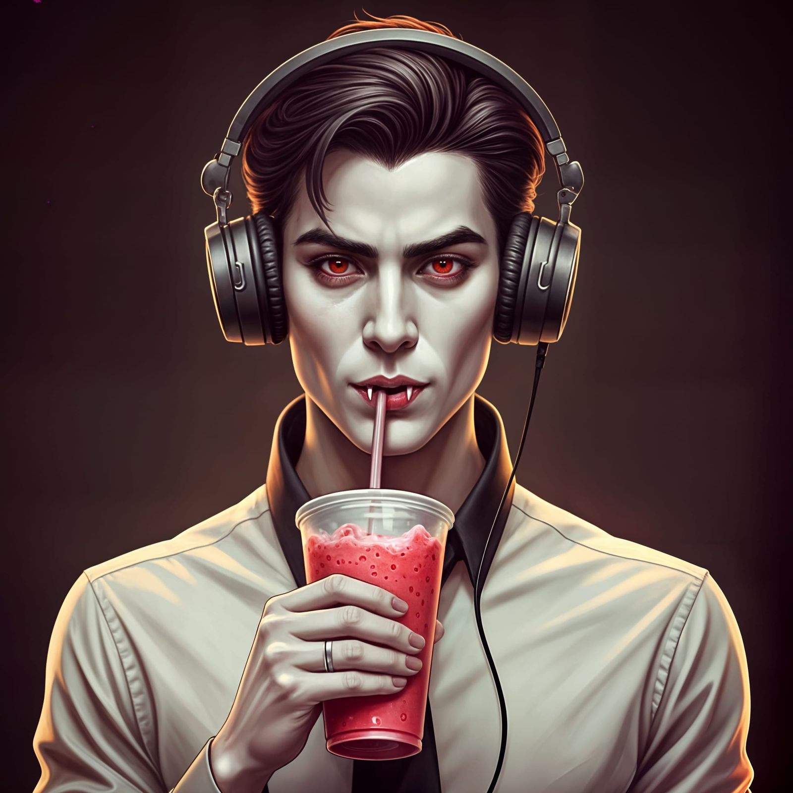 "Oh, this? Why, it's just a strawberry smoothie!"  by @Gandalf the Green