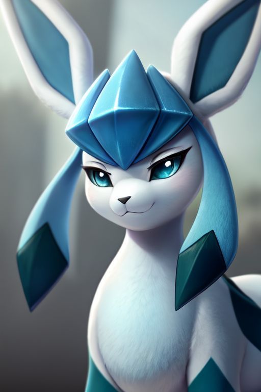 only a glaceon that i made on krita