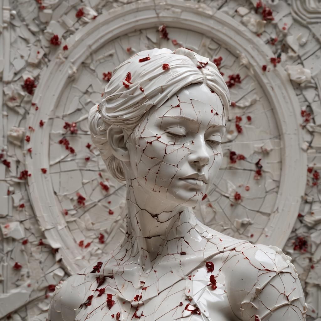 Porcelain and Rubies O9  by @Zamb AI Creations