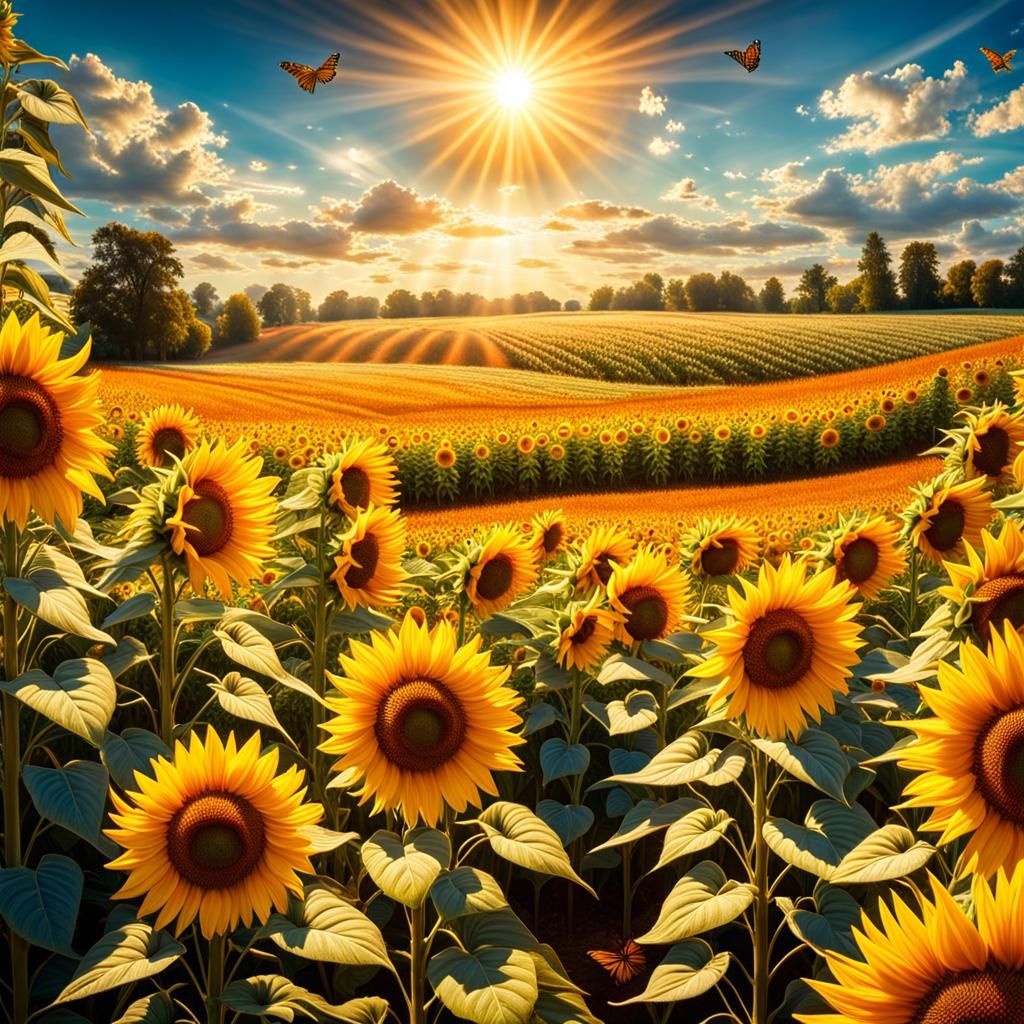 Sunflower fields