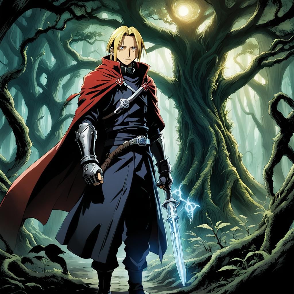 Edward Elric, the determined alchemist from Fullmetal Alchem...