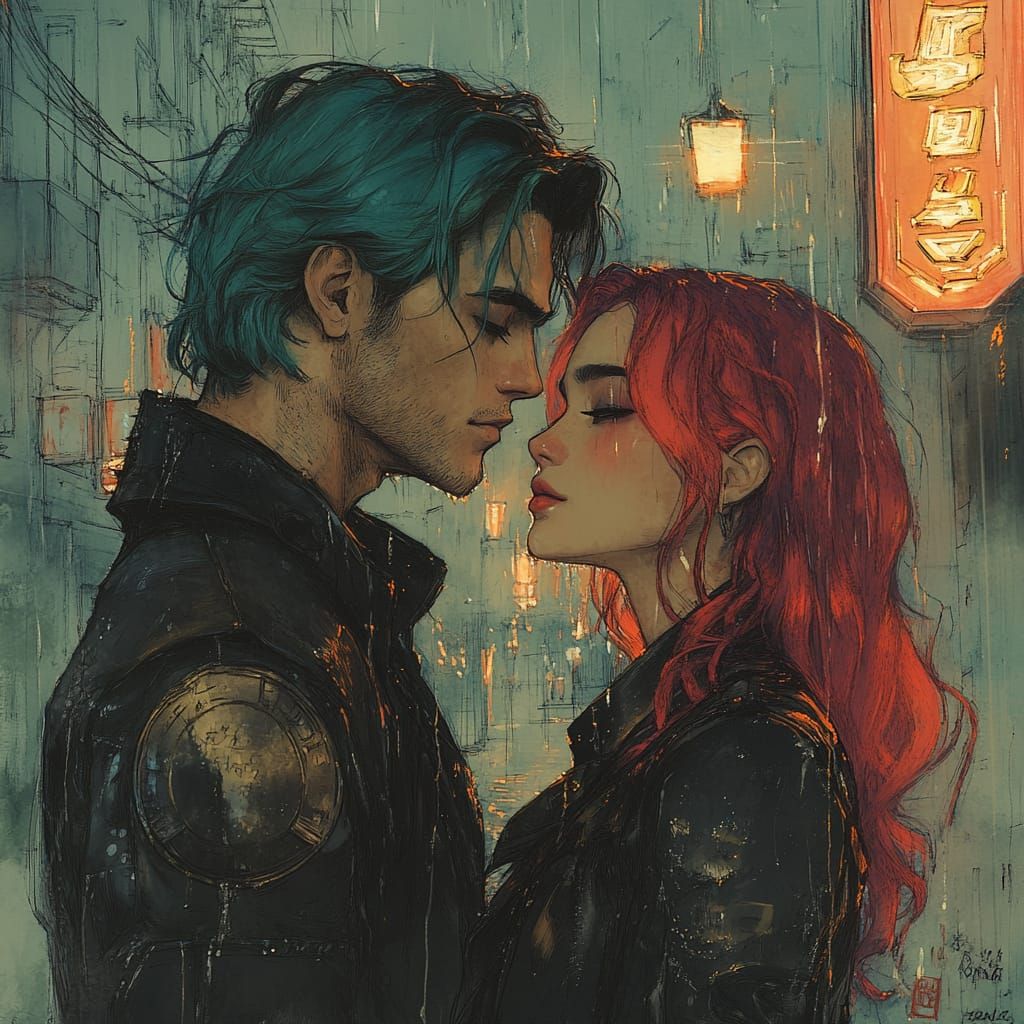 Teal and Red - Inspiration : Enki Bilal