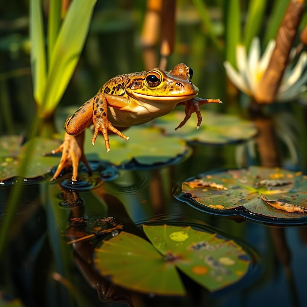 The frog jump  by @AlexP