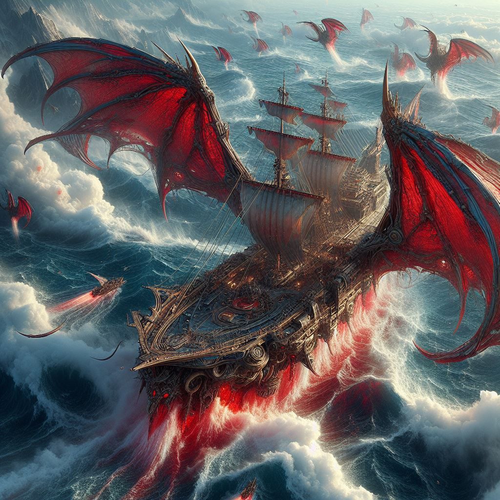 Dragon sails (for GDV) - AI Generated Artwork - NightCafe Creator