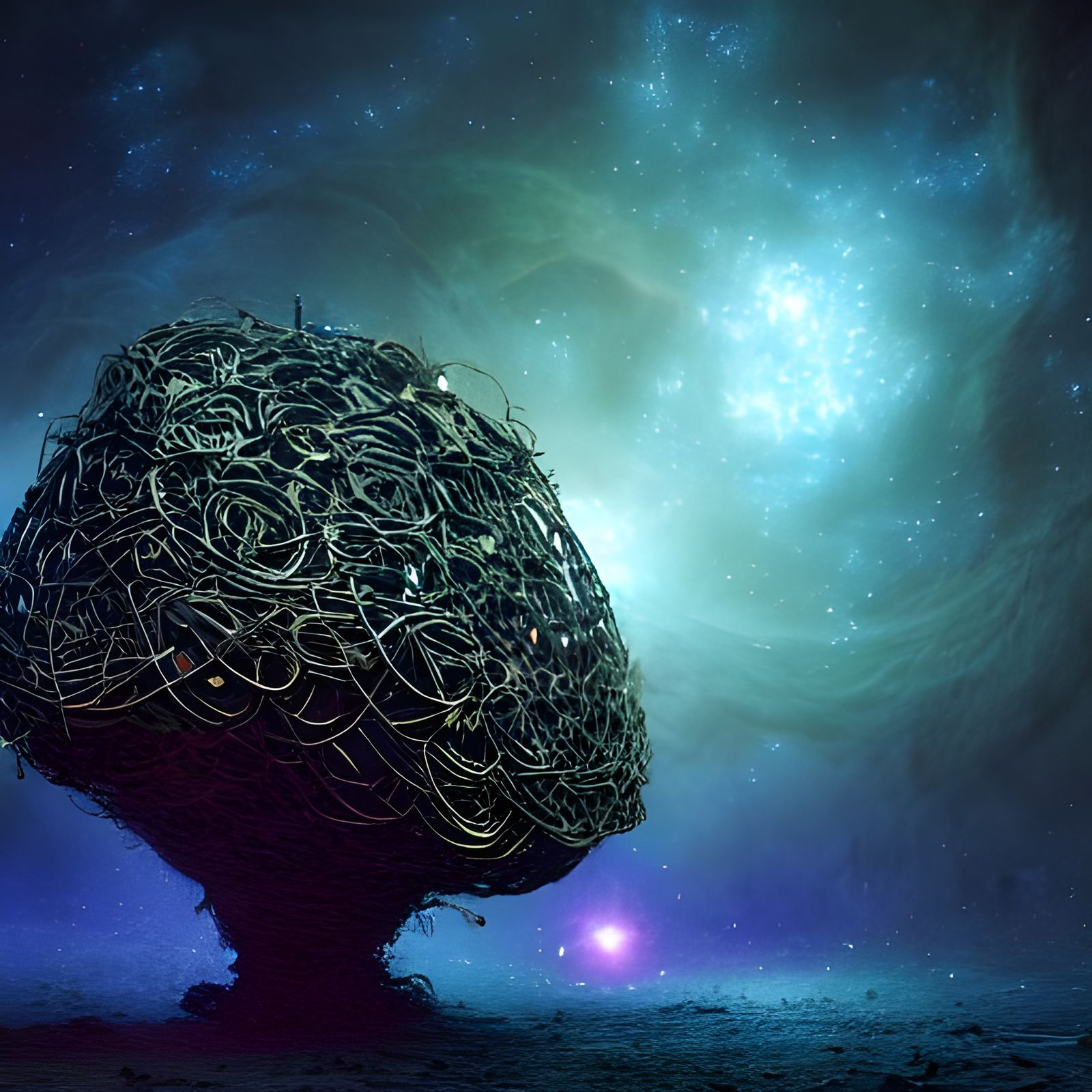 The Tree that Thrives on the Light of the Universe - AI Generated ...