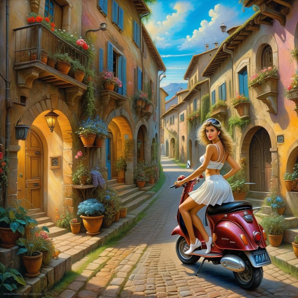 touring the Italian countryside