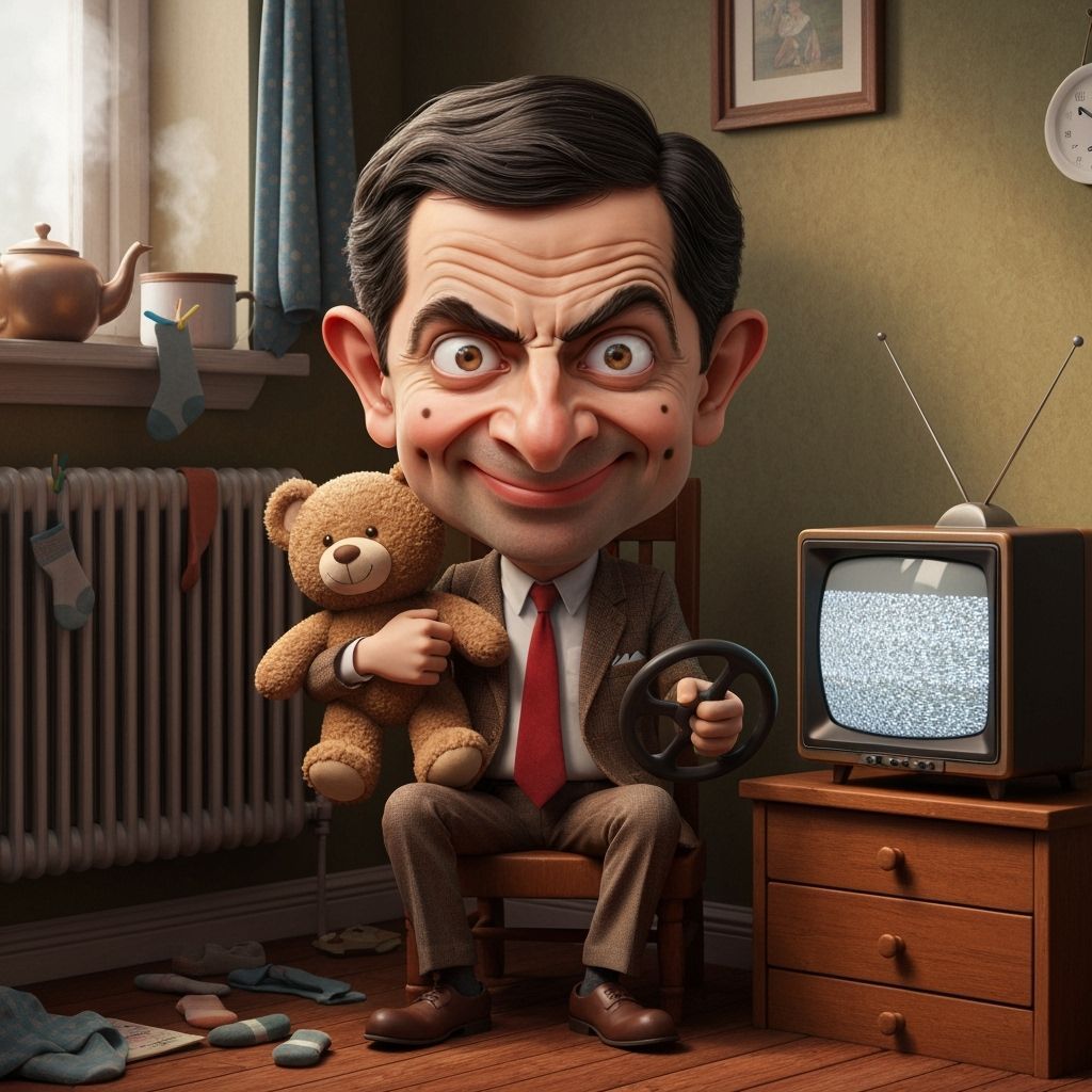 Mr Bean - a tad exagerrated