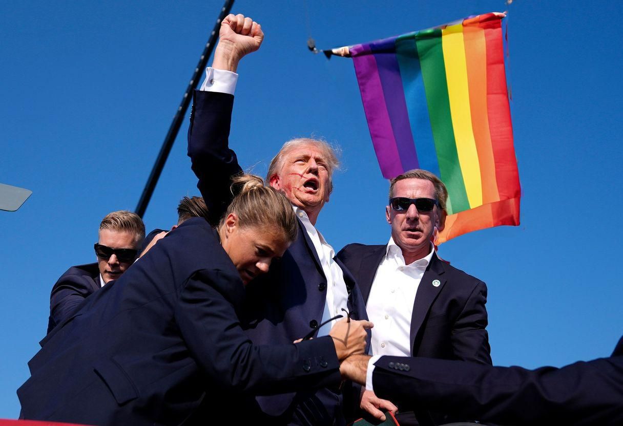 Rainbow pride flag