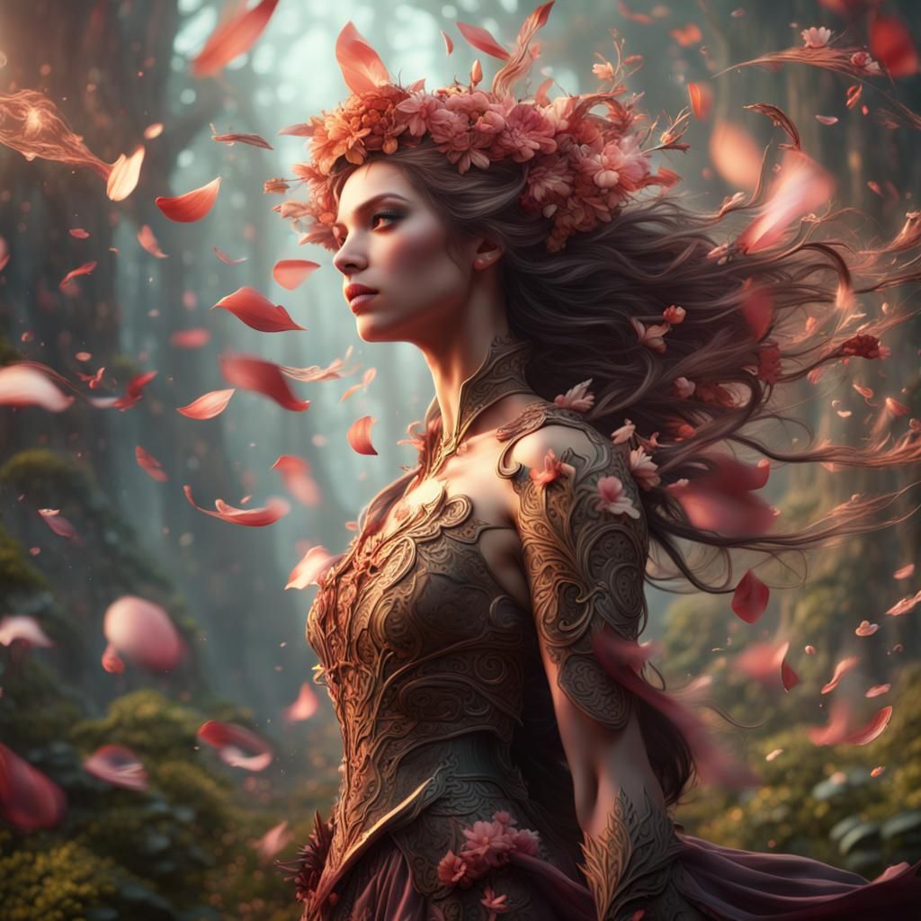 Flower Dryad Ai Generated Artwork Nightcafe Creator 7826