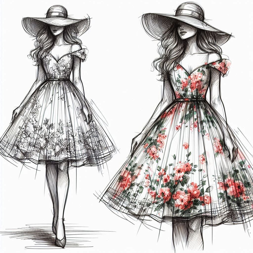 My Design: Springtime Flower Dress (Silk and Linen)