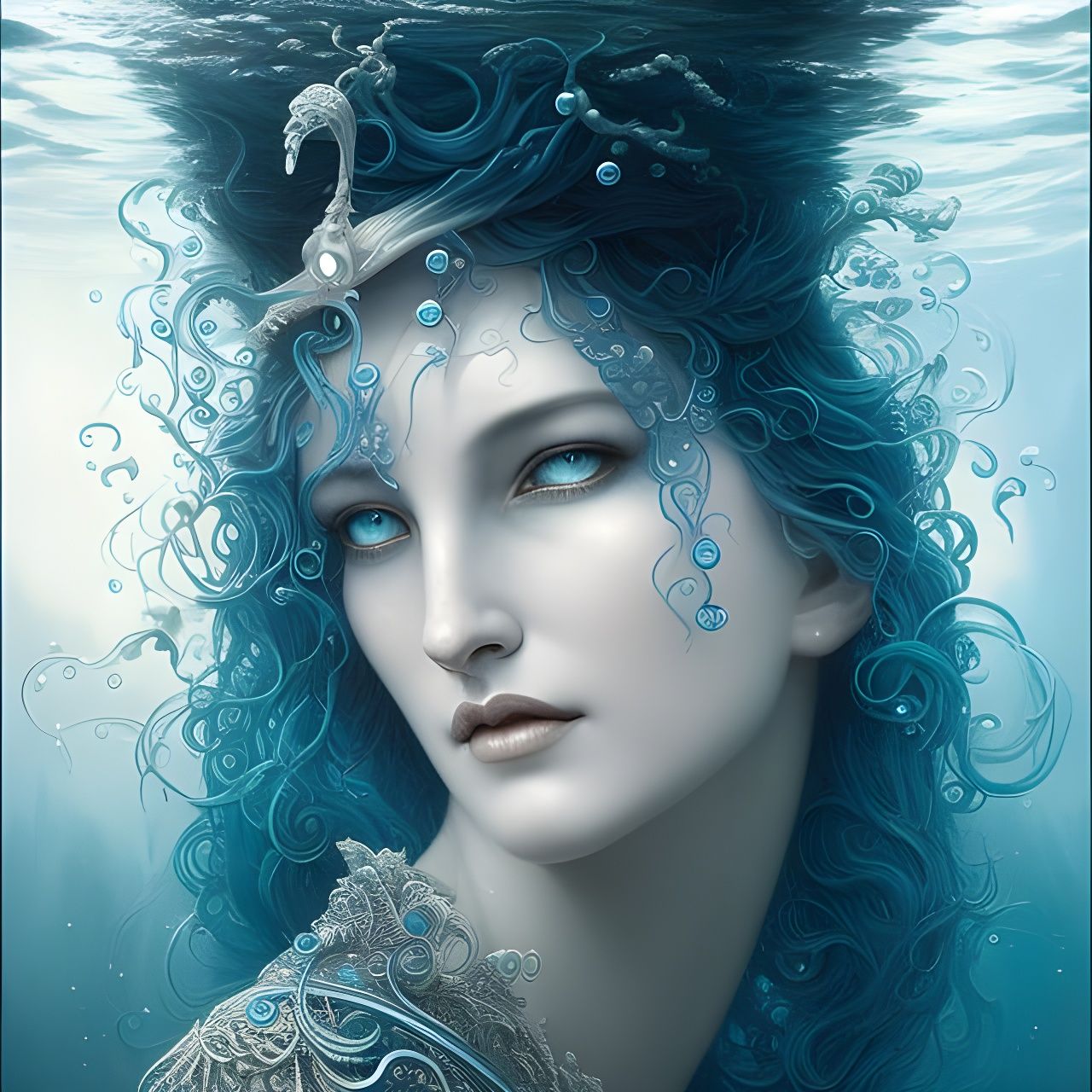 Undersea lady - AI Generated Artwork - NightCafe Creator