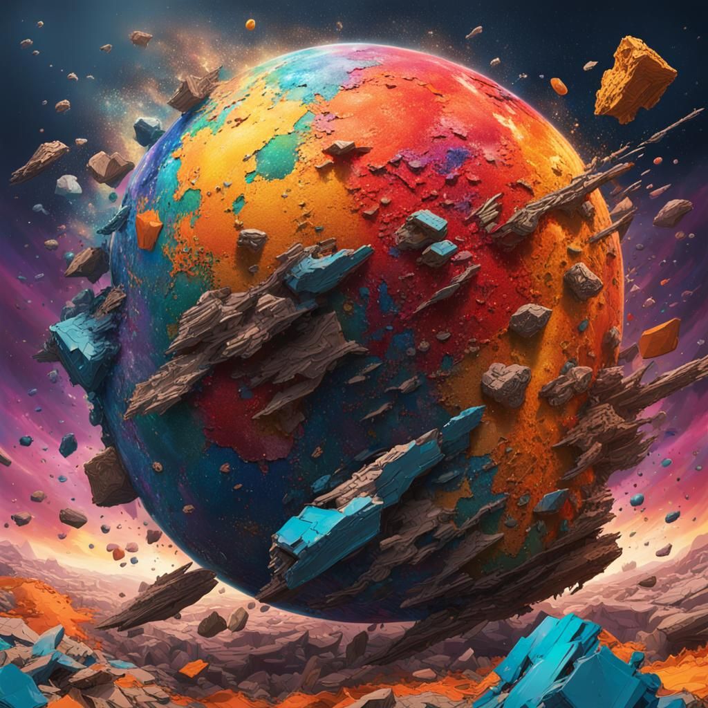The destruction of the universe.