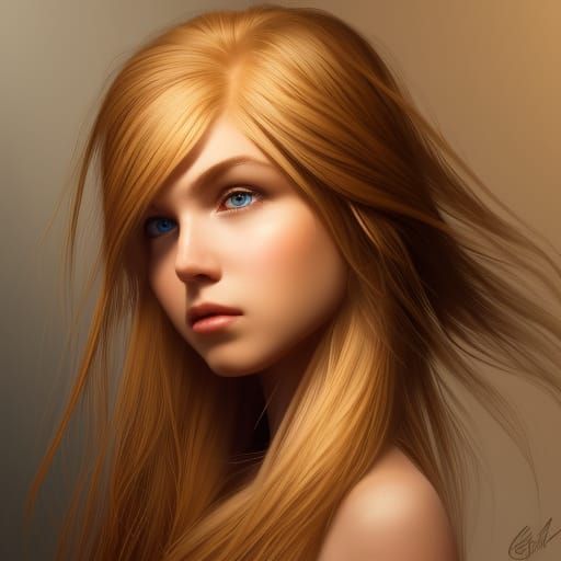 girl with pretty brown hair